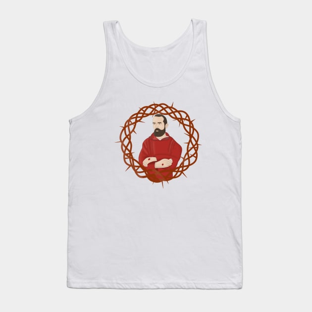 Saint Pius of Pietrelcina Padre Pio Tank Top by DiegoCarvalho